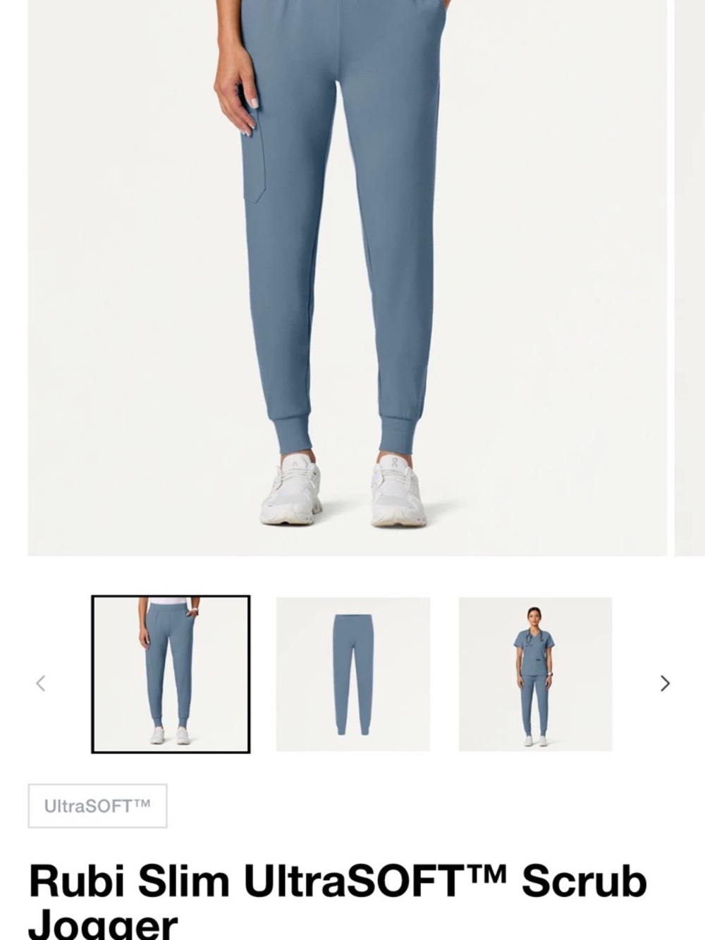 Jaanuu UltraSOFT™ Scrub Joggers - Storm Blue